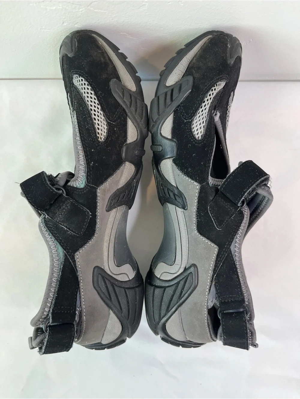 ECCO Receptor Black Nubuck Mesh Mary Jane Trail Sneakers Womens EU 40 US 9-9.5